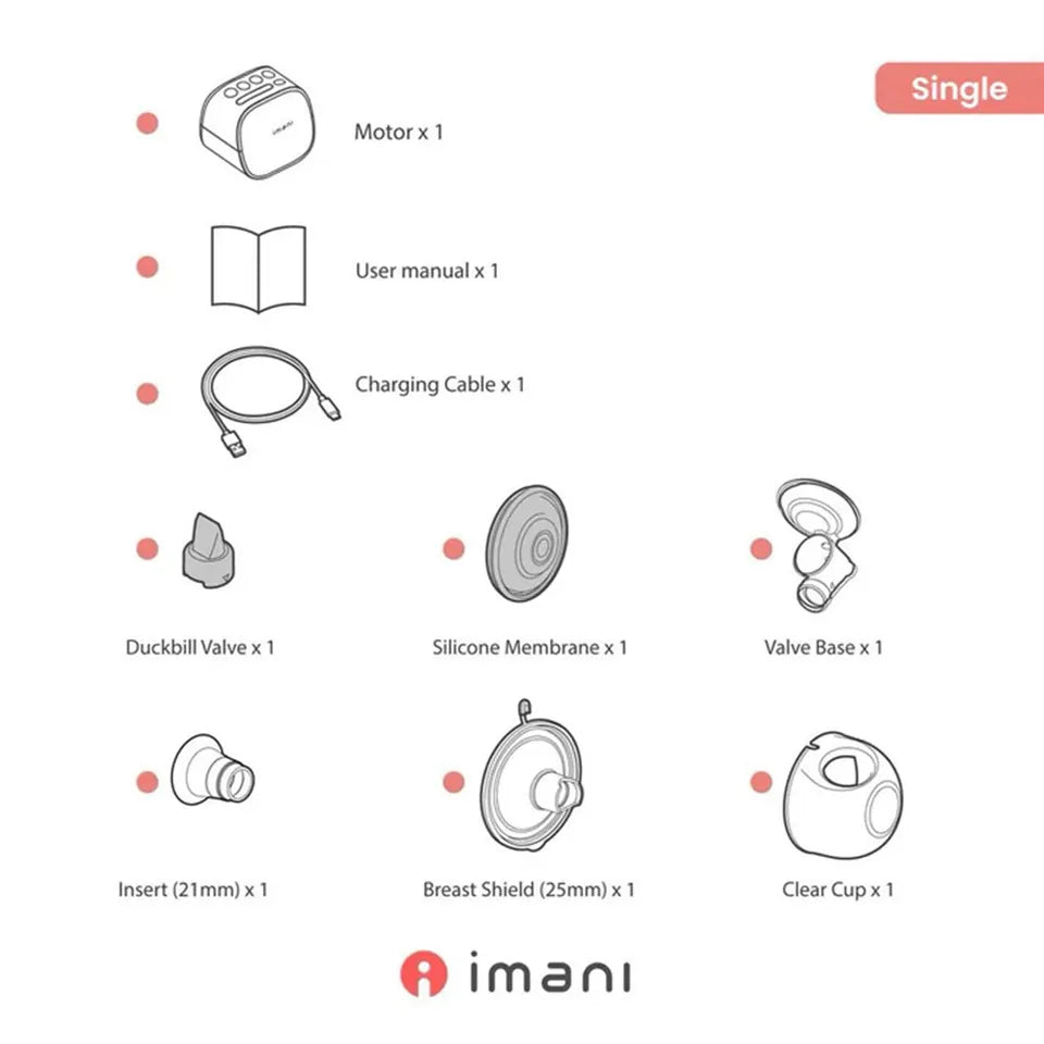 Imani Breast Pumb I2 Plus Wearable Electric Breast Pump