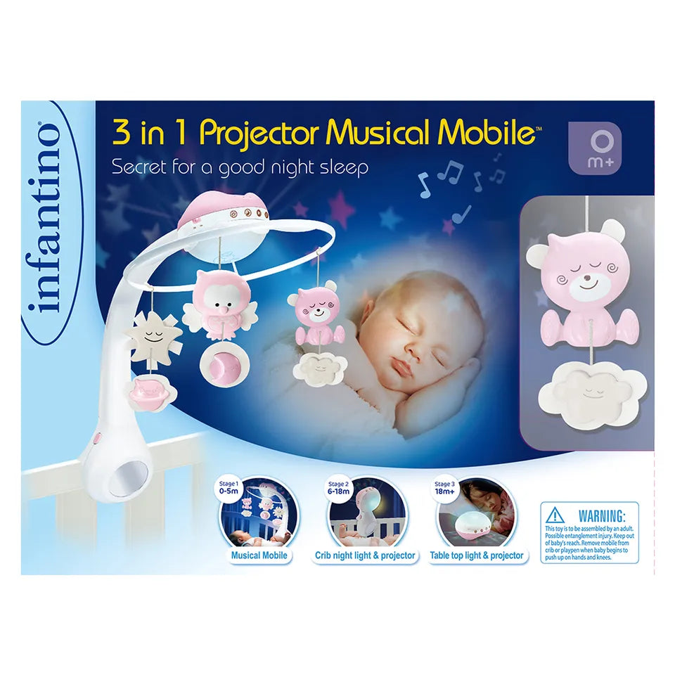 Infantino 3 IN 1 PROJECTOR MUSICAL MOBILE