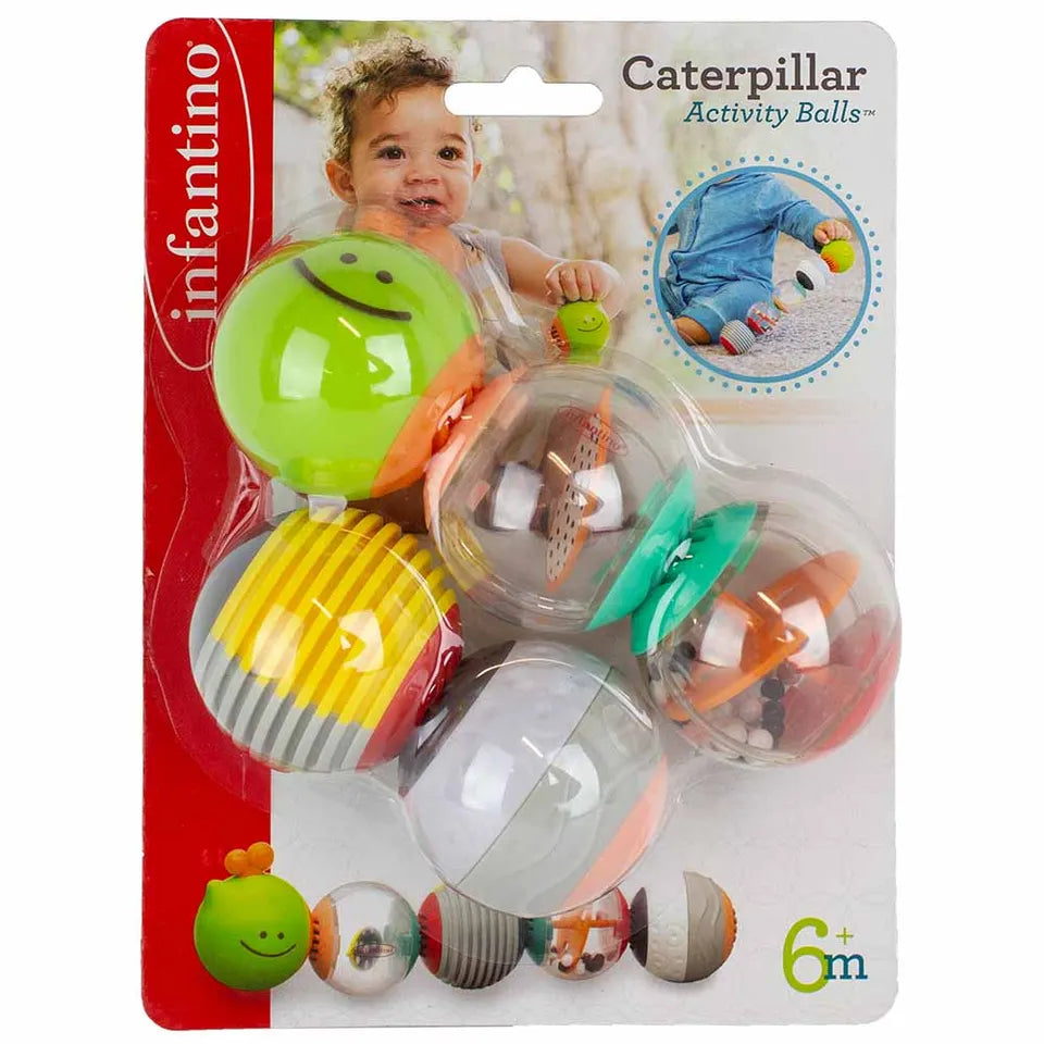 Infantino Caterpillar Activity Balls | 6M+