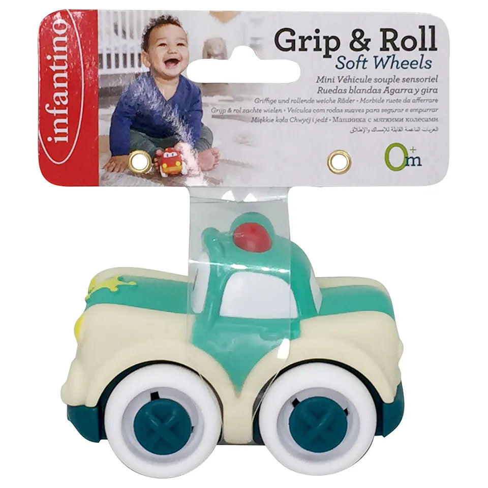 Infantino Grap & Roll Soft Wheels - Police Car | 0M+