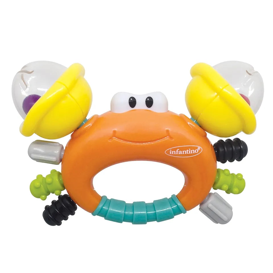 Infantino Sand Crab Rattle & Teether | 0M+