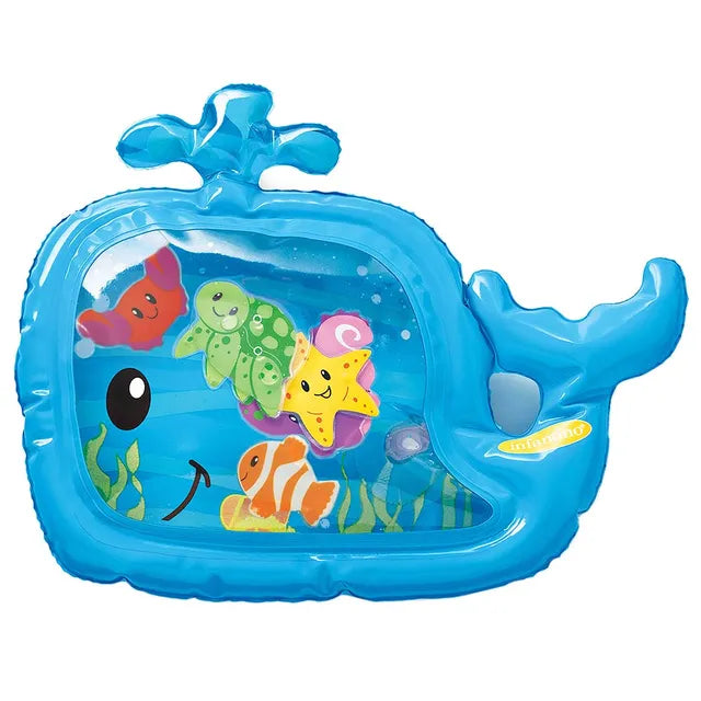 Infantino Sensory Whale Pat & Play Water Mat - Blue