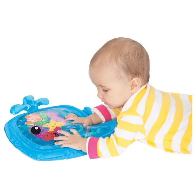 Infantino Sensory Whale Pat & Play Water Mat - Blue