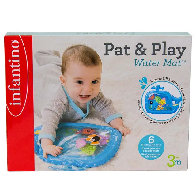 Infantino Sensory Whale Pat & Play Water Mat - Blue