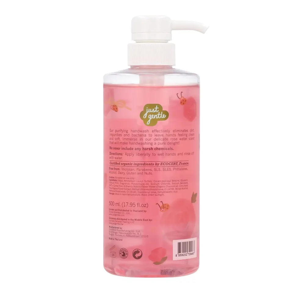 Just Gentle Purifyig Hand Wash - Rose Water 500 ml.