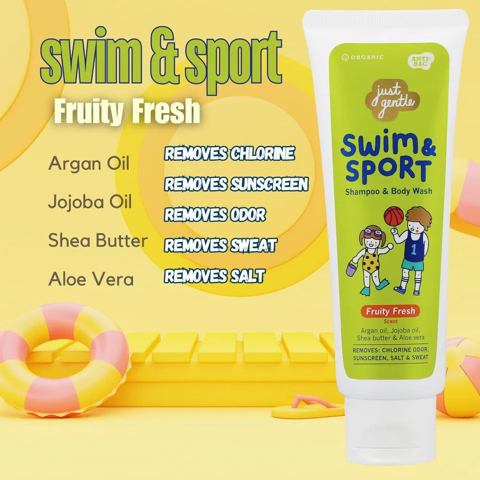 Just Gentle Swim & Sport Shampoo & BodyWash