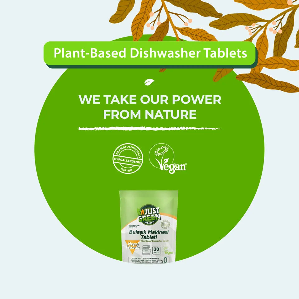 Just Green Organic Dishwasher Tablet 480gm