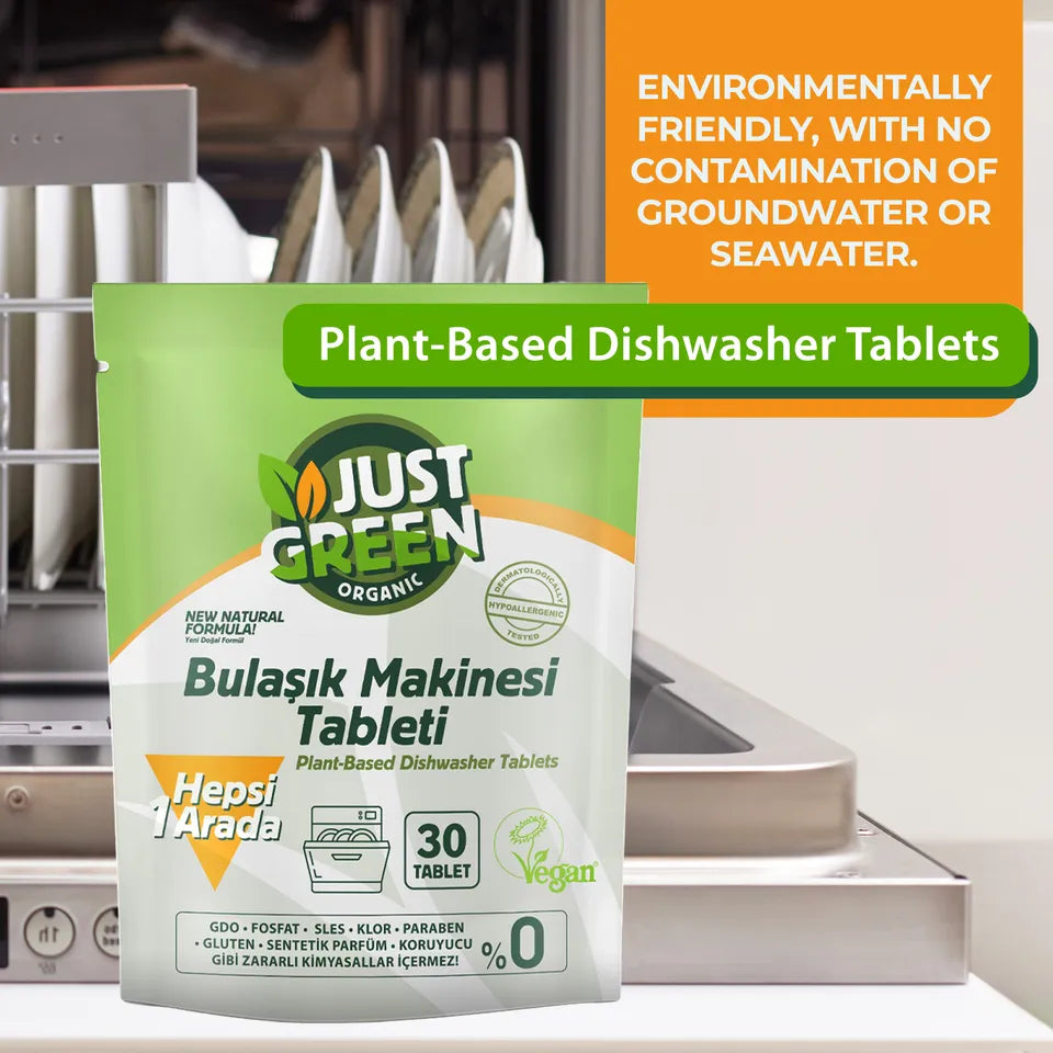 Just Green Organic Dishwasher Tablet 480gm