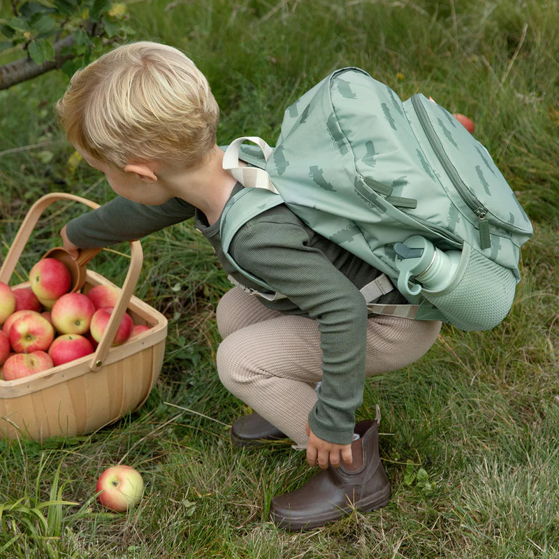 Done By Deer Kids Backpack Croco Green