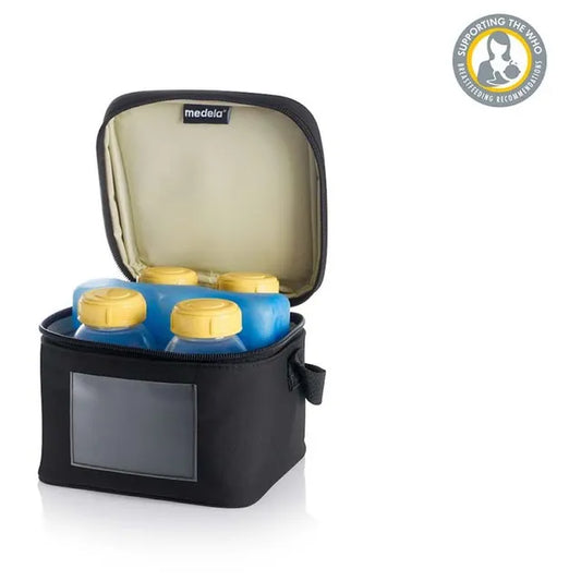 Medela Breastmilk Feeding Storage Bottles Pack of 4 - 150ml with Cooler Bag