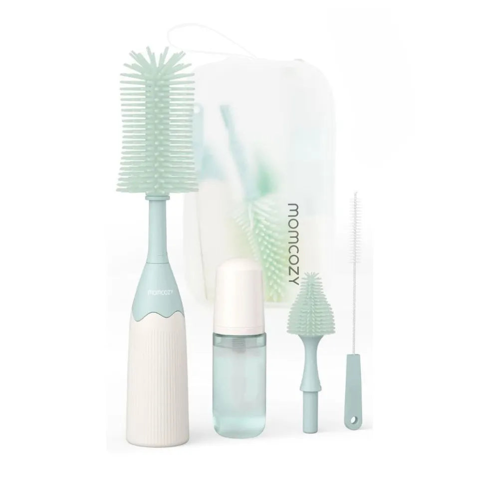 Momcozy Push-Press Design Bottle Brush Kit-Classic Style - Green