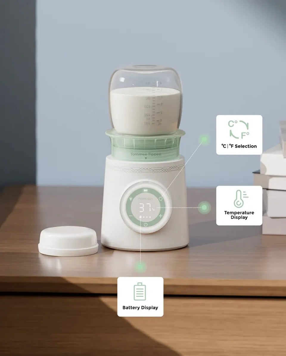 Momcozy Cordless Portable Baby Bottle Warmer for Travel