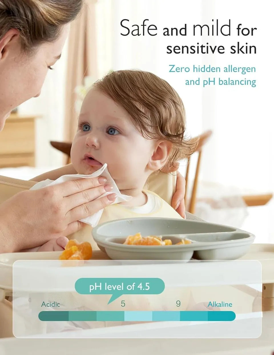 Momcozy Water Wipes-Extra Large Size Design - 60's (1pack))