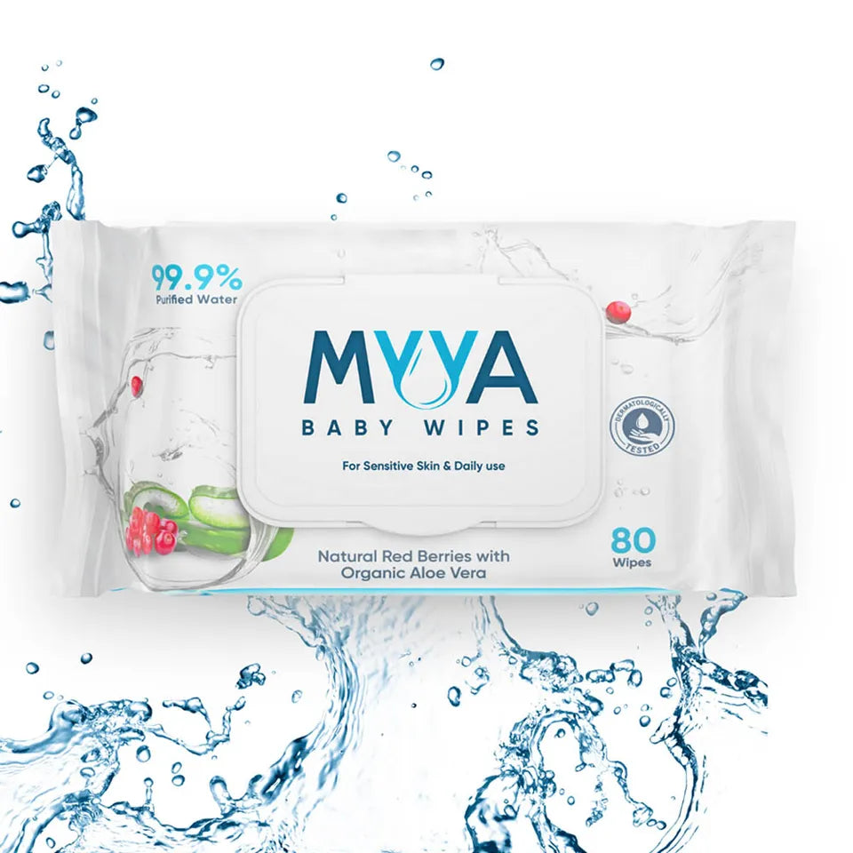 Myya Baby Wipes Single Pack - 80 wipes