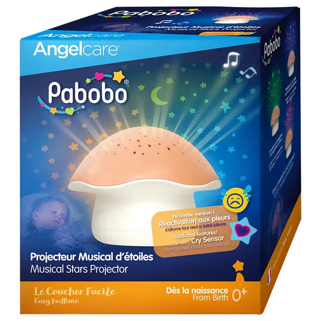 Pabobo Musical Stars Projector Mushroom - Pink