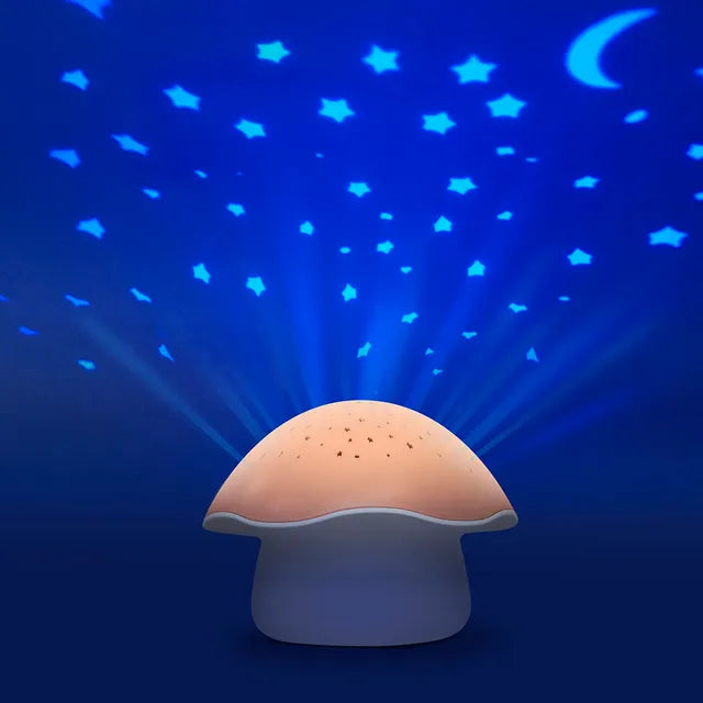 Pabobo Musical Stars Projector Mushroom - Pink