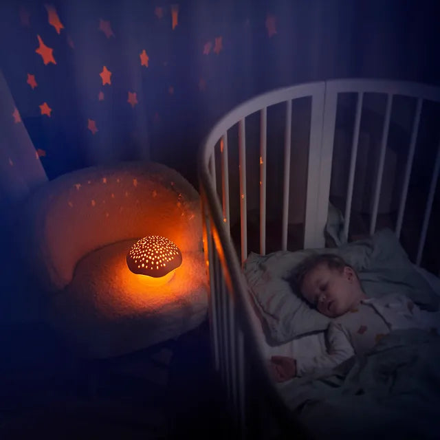 Pabobo Musical Stars Projector Mushroom - Pink