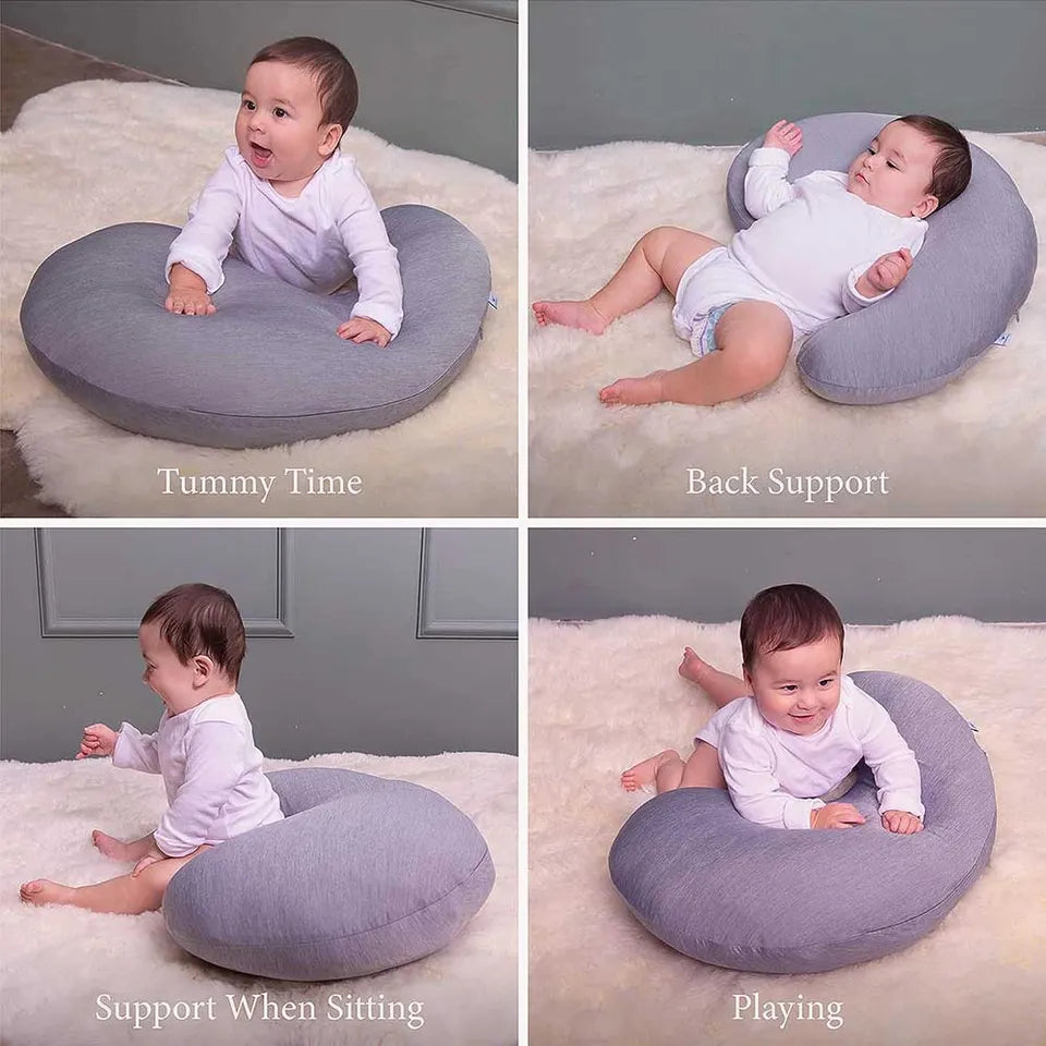 Pharmedoc My Little Bean Nursing Pillow - Dark Grey Cooling Fabric