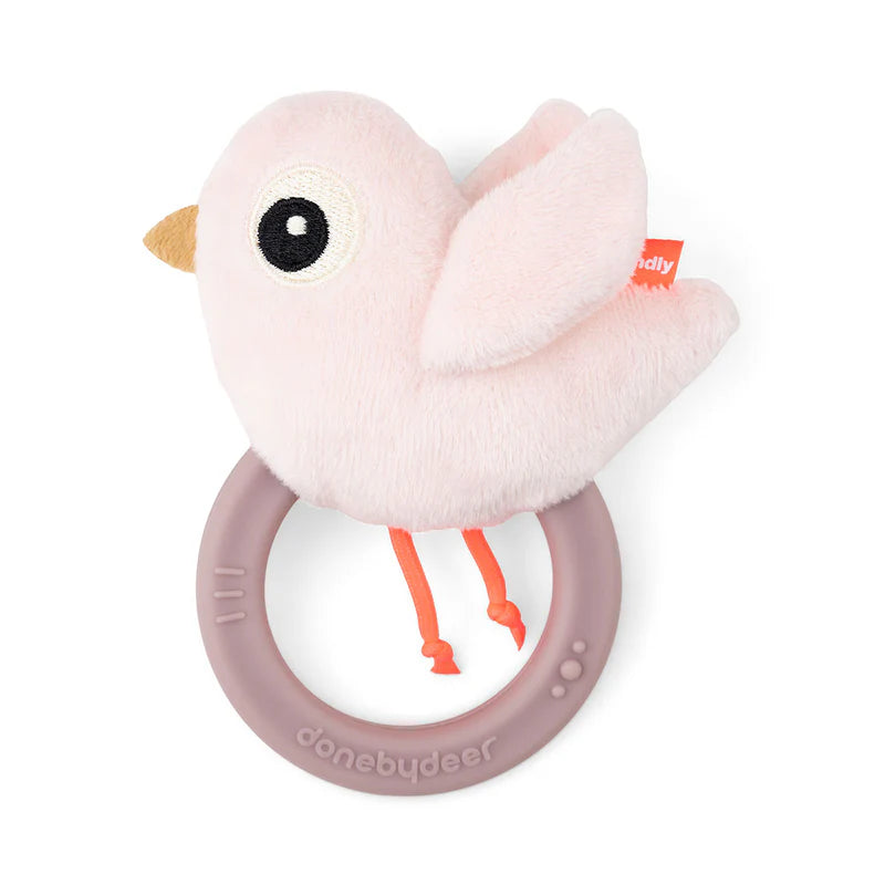 Done By Deer Sensory Rattle w/ Teether Birdie