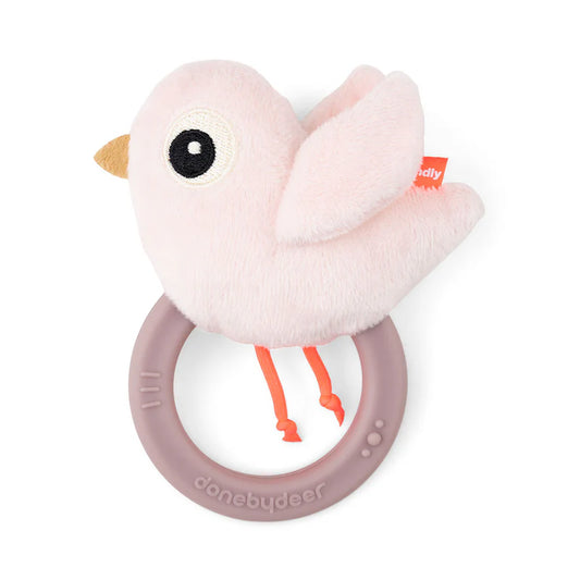 Done By Deer Sensory Rattle w/ Teether Birdie