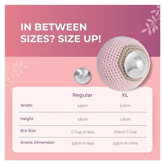 Silverette Silver Nursing Cups - Regular