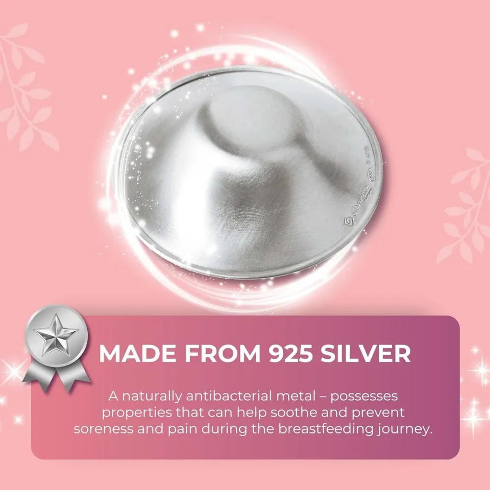 Silverette Silver Nursing Cups - XL