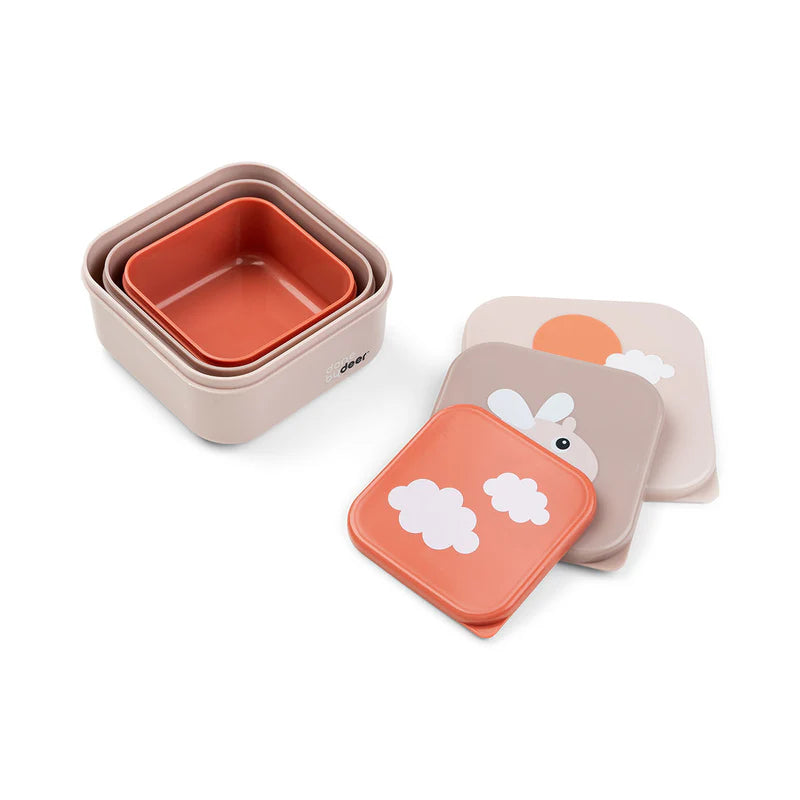 Done By Deer Snack Box Set 3 Pcs Happy Clouds Powder