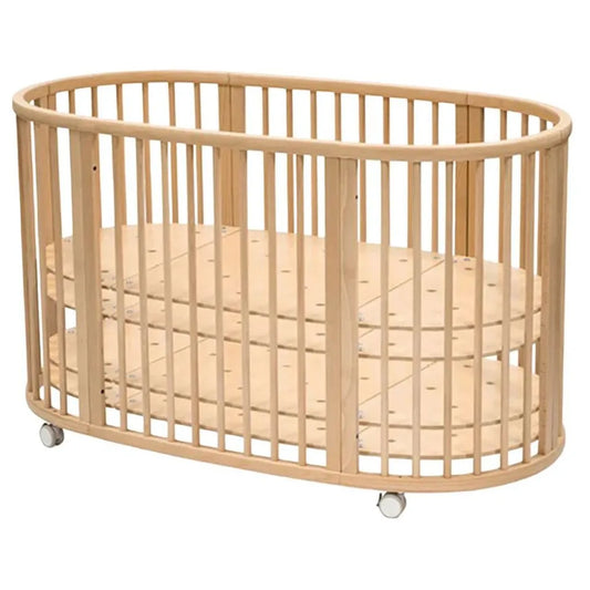 Stokke Sleepi Bed Natural & Mattress & Sheet White Bundle