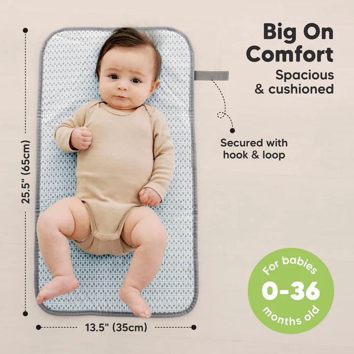 KeaBabies SWIFT Diaper Changing Mat Classic Gray
