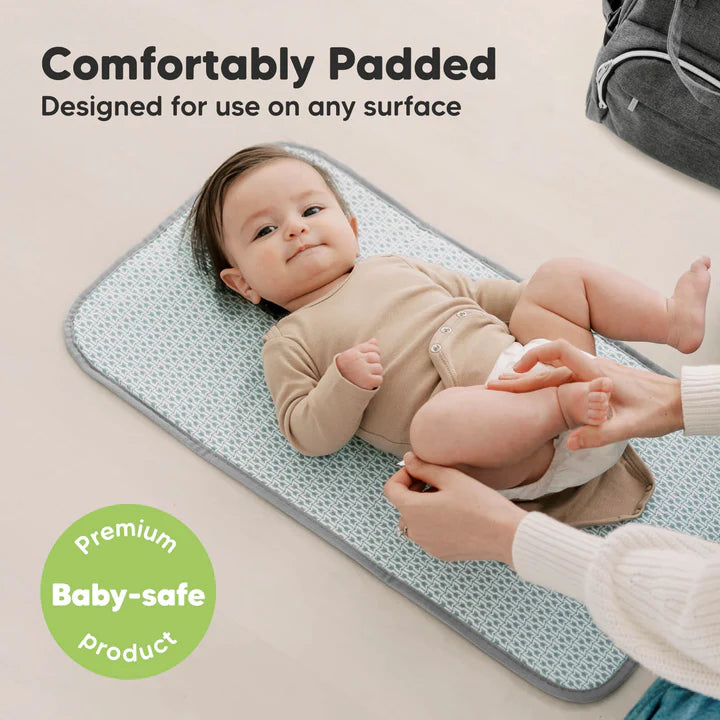 KeaBabies SWIFT Diaper Changing Mat Classic Gray