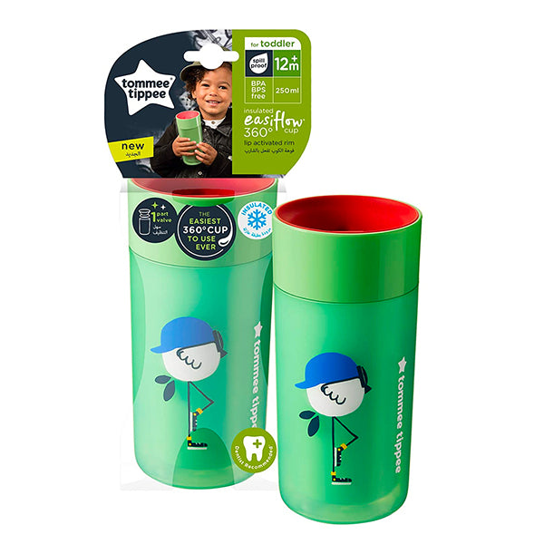 Tommee Tippee Easiflow Tumbler Insulated 360 Beaker Cup Green
