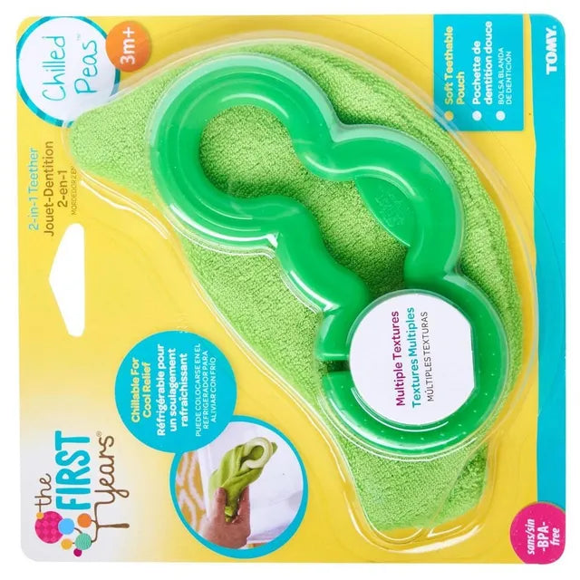The First Years -Chilled Peas 2 in 1 Teether