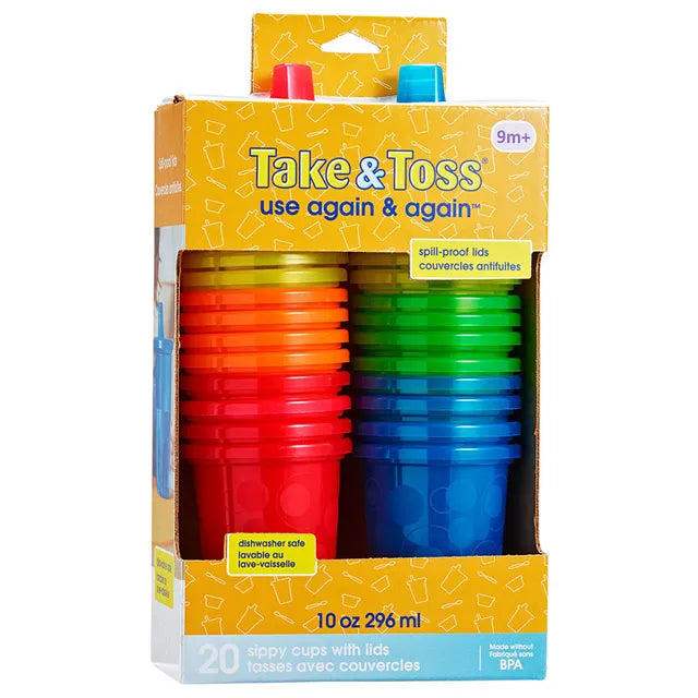 The First Years Take & Toss - 10oz Sippy Cup - Pack of 20
