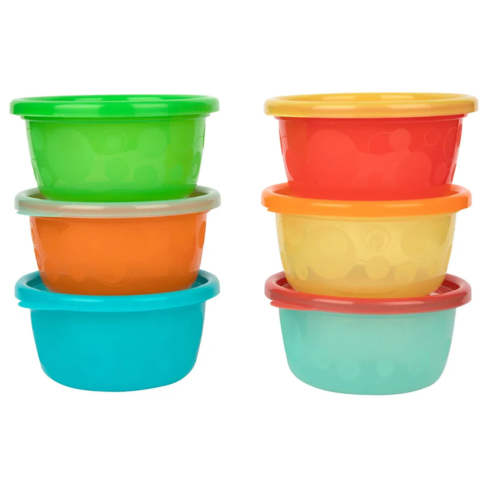 The First Years Take & Toss 6 Sava Bowls with Lids