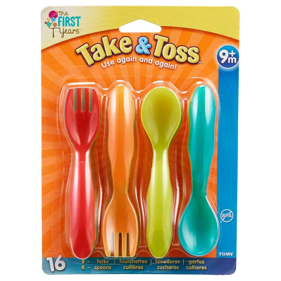 The First Years Take & Toss Flatware Pack of 16