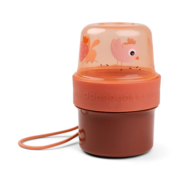 Done By Deer To Go 2-Way Snack Container- S Birdee