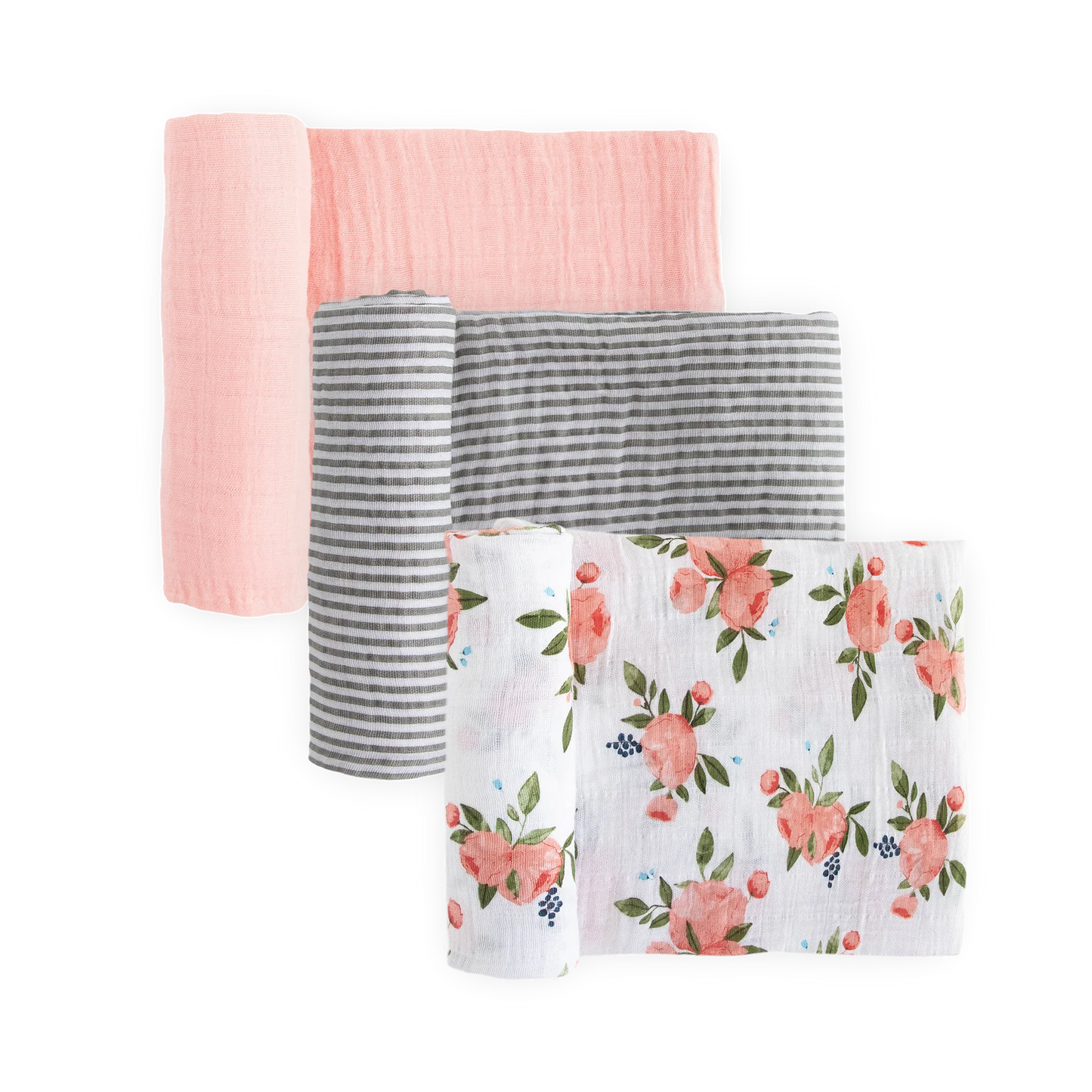 Little Unicorn 3-Pack Cotton Muslin Swaddle Set