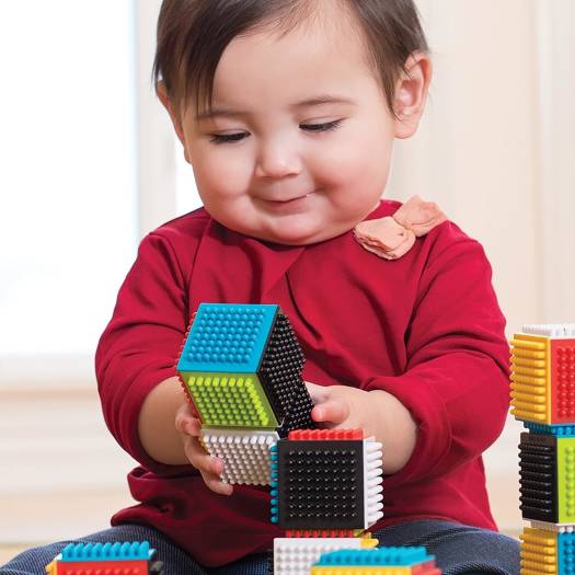Infantino Press & Stay Sensory Block | 6M+