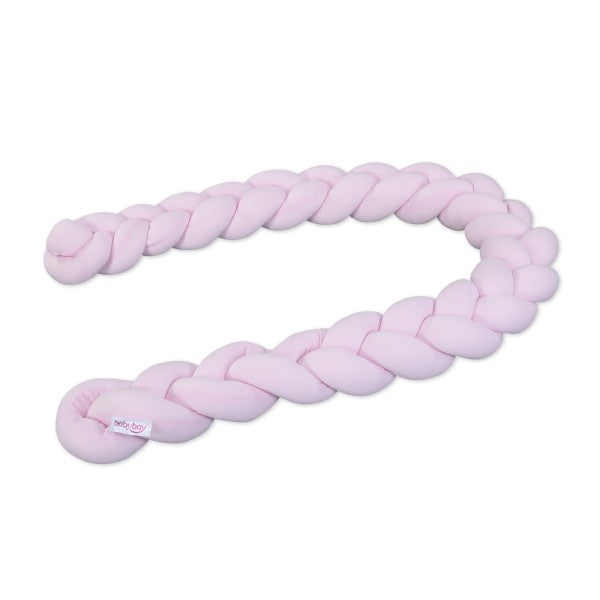 Babybay nest snake jersey braided 200 cm suitable for cots, rosé