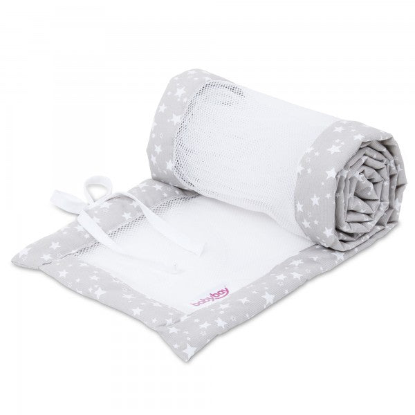 Babybay babynest Mesh-Piqué suitable for model Boxspring XXL, taupe stars white