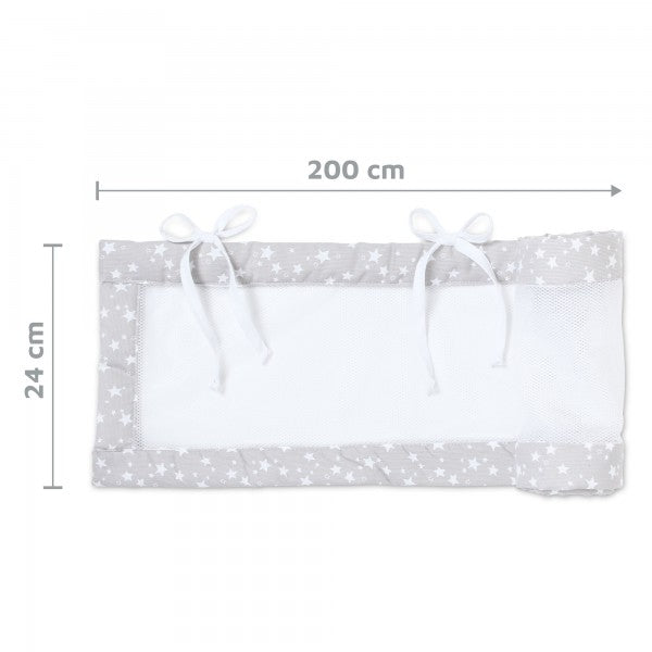 Babybay babynest Mesh-Piqué suitable for model Boxspring XXL, taupe stars white