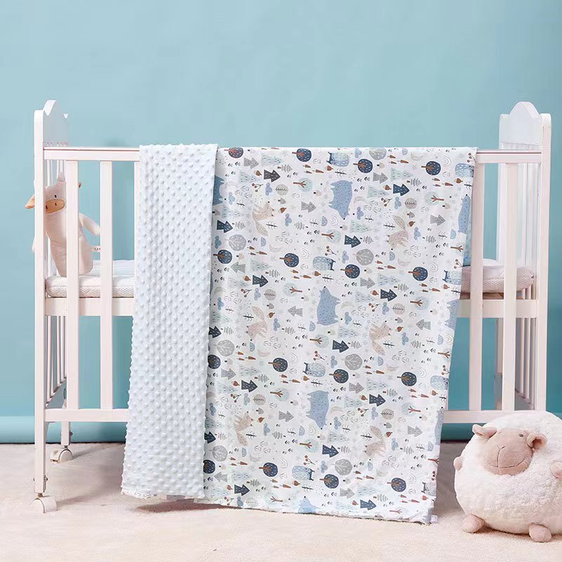 Baby Life Fleece Minky blanket 110x155cm