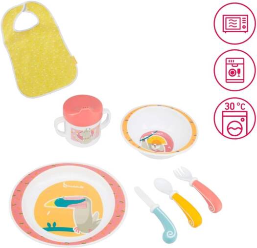 Badabulle Yummy Coral lunch set
