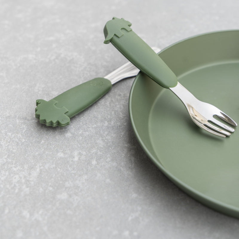 Citron Silicone Cutlery Set