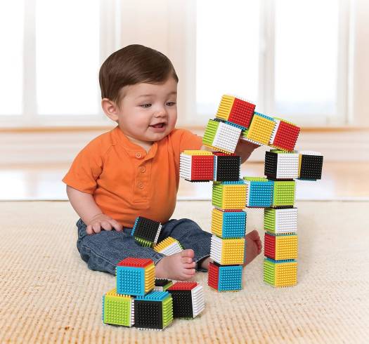 Infantino Press & Stay Sensory Block | 6M+