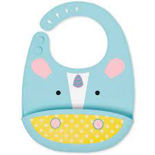 Skip Hop Zoo Fold & Go Silicone Bib