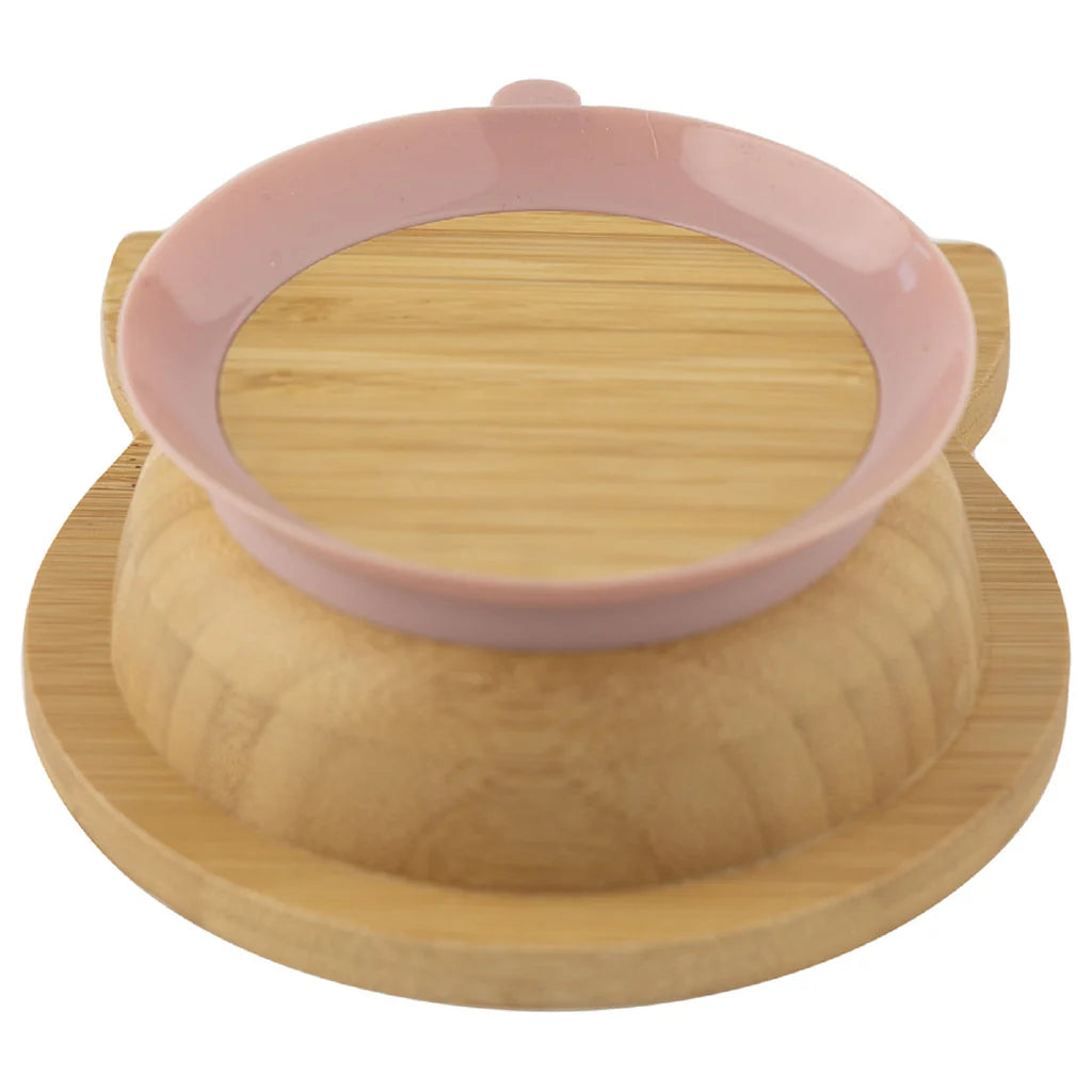 Citron Organic Bamboo Bowl Suction + Spoon