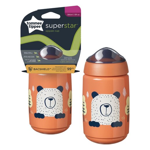 Tommee Tippee Sippee Trainer Cup Sippy Bottle for Toddlers, Leakproof 390ml 12m+