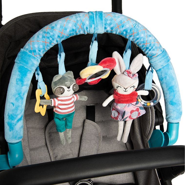 Smiki Woodland Buddies stroller activity bar