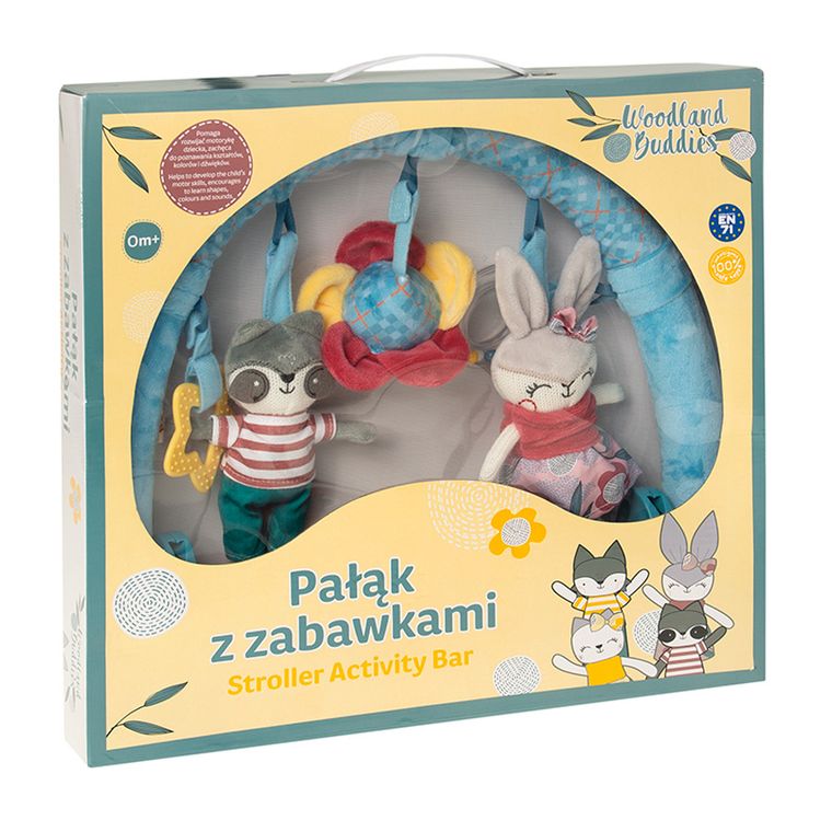 Smiki Woodland Buddies stroller activity bar